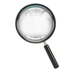 magnifying glass isolated on white