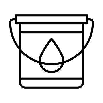 recommend clip art: Paint bucket line icon