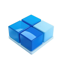Fototapeta premium blue gift box