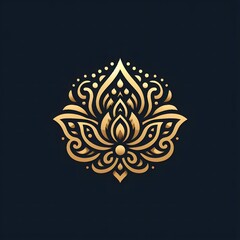 AI Generate of Luxury Premium Symbol Vector of Vesak Day with Lantern, Candle Light, Lotus