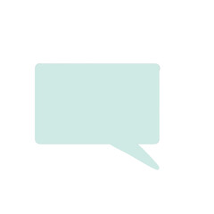 Pastel square bubble chat