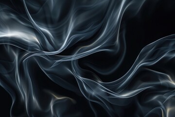 Fototapeta premium black wavy background. Luxury abstract background