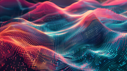 Abstract background bright big data digital concept