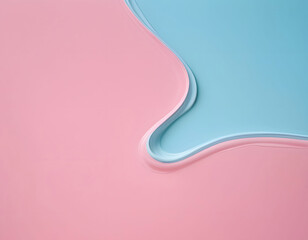 Pastel stains of pink and blue paints. Artificial intelligence. 