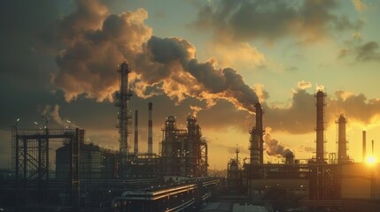 smoke from chimneys factory bad environment