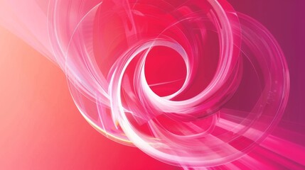 Vibrant Pink Abstract Swirl Background Design