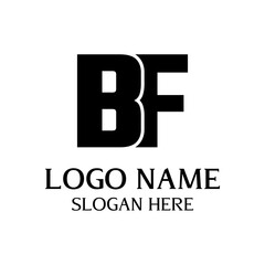 bf initial letter logo design