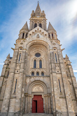 Vitré, Brittany, France - March 25, 2024: Church of Saint-Martin de Vitré