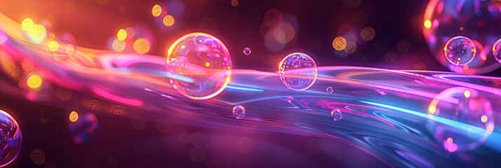 soap bubbles on a pastel background, red pink abstract oil bubbles or face serum background. pink Oil and water bubbles molecule ,pink Bubbles oil or collagen serum for cosmetic product, banner poster