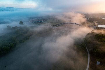 Dolina Dunajca, Poranne mgły, Małopolska, Poland, EU © Maciej G. Szling