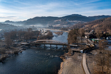 Krościnko nad Dunajcem, most rowerowy, Euro Velo © Maciej G. Szling