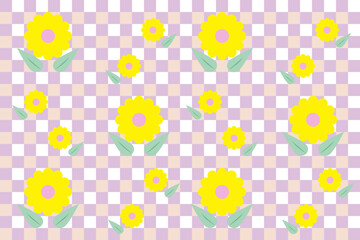 Flowers pattern for  wrapping paper, fabric, curtain, wallpapers, floor, clothes, fashion, tiled floor, background, carpet, rugs, cushion cover