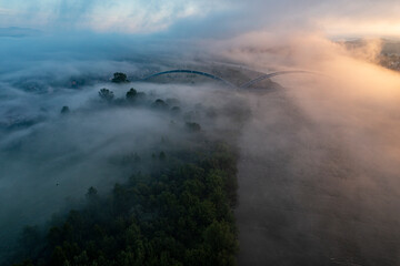 Dolina Dunajca, Poranne mgły, Małopolska, Poland, EU © Maciej G. Szling