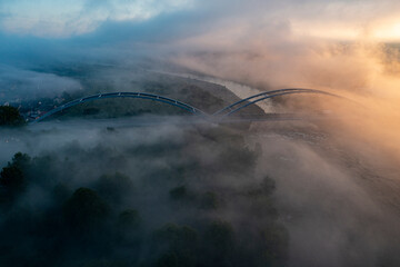 Dolina Dunajca, Poranne mgły, Małopolska, Poland, EU © Maciej G. Szling