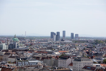 Blick über Wien vom Restaurant 360 Grad Ocean Sky Wien