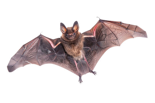 Fledermaus isoliert an wei&szlig;em Hintergrund