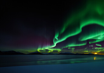 A breathtaking view of the aurora unfolds.
