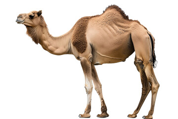 Kamel isoliert an einem weißem Hintergrund