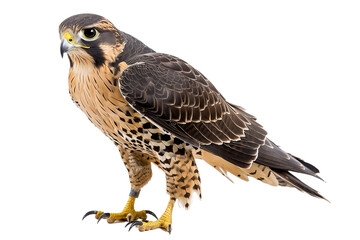 Fototapeta premium Adler isoliert an weißem Hintergrund