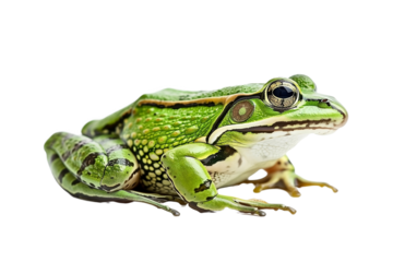frog on white background