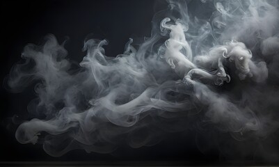 Smoke on a black background