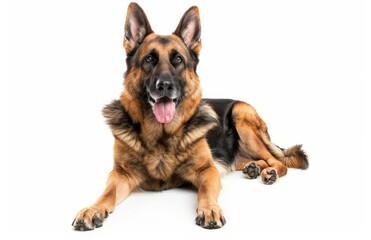 Obraz premium Shepherd dog isolated on white background