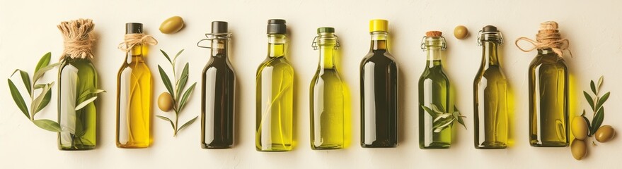 extra virgin olive oil bottle isolated on white background