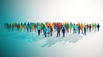 World population day illustrations generated from population composition maps.AI generated. 