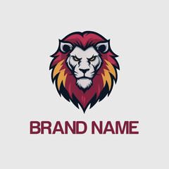 a lion head with a lion head on it