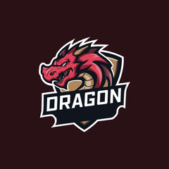 a logo for a dragon and dragon with a dragon on it