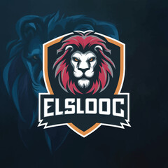 a lion logo for an e. e. e.