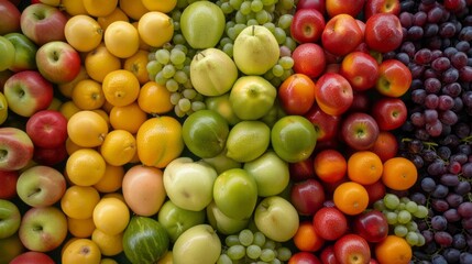 Organic Fruit Texture Display.