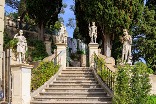 Former villa of Empress Sissi Achilleion on the island of Corfu, Greece, Corfu, 24.10.2023