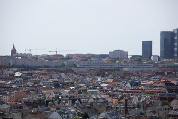 Blick über Wien vom Restaurant 360 Grad Ocean Sky Wien, Österreich
