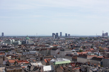 Blick über Wien vom Restaurant 360 Grad Ocean Sky Wien, Österreich