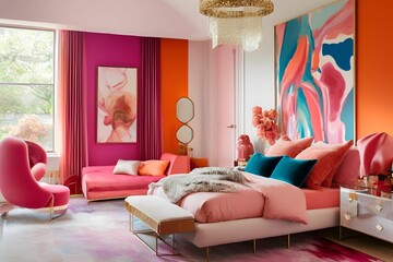 modern living room with sofa