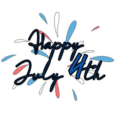 Happy 4th of July. day of Independence. American flag