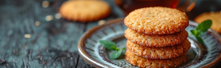 Traditional Qatari Breakfast: Delectable Mabing with Karak Tea - 4K HD Wallpaper
