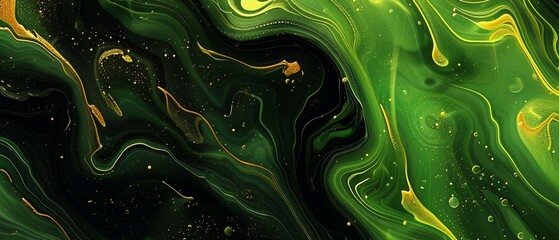 Green yellow black background, abstract background, template, banner, texture, pattern, design