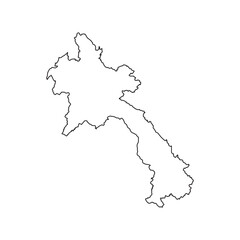 Laos map icon