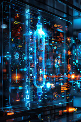 Innovative display showcasing clean energy flow with technical diagrams.