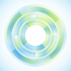 Geometric frame from circles, vector abstract background, wallpaper