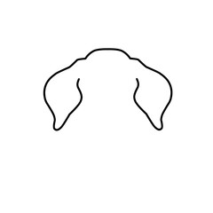 Hand Drawn Dog Ears 