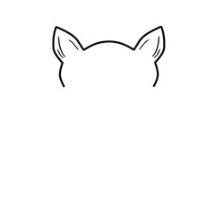 Hand Drawn Dog Ears 