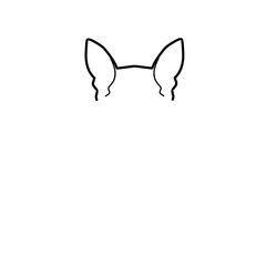 Hand Drawn Dog Ears 