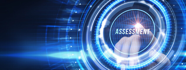 Business, Technology, Internet and network concept. Assessment analysis evaluation measure.