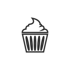 Cake sign icon vector illustration design template