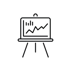 Chart vector icon