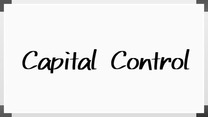 Capital Control のホワイトボード風イラスト