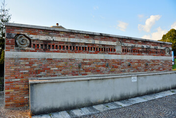 ancient public wash fountain Ceprano Frosinone Italy